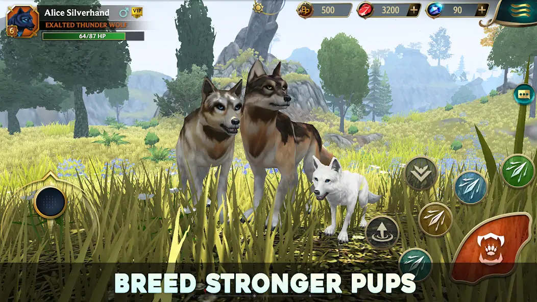 Download Wolf Tales - Wild Animal Sim [MOD, Unlimited money/gems] + Hack [MOD, Menu] for Android