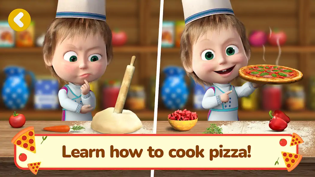 Download Masha and the Bear Pizza Maker [MOD, Unlimited coins] + Hack [MOD, Menu] for Android