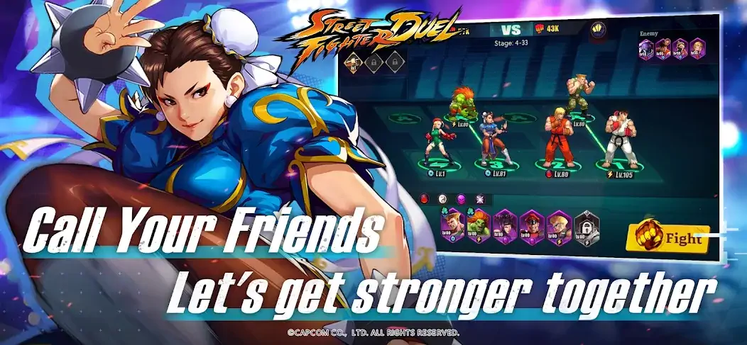 Download Street Fighter Duel - Idle RPG [MOD, Unlimited money] + Hack [MOD, Menu] for Android