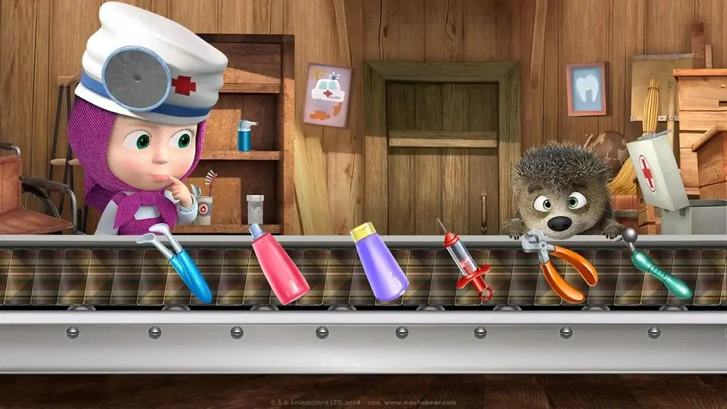 Download Masha and the Bear: Dentist [MOD, Unlimited money] + Hack [MOD, Menu] for Android