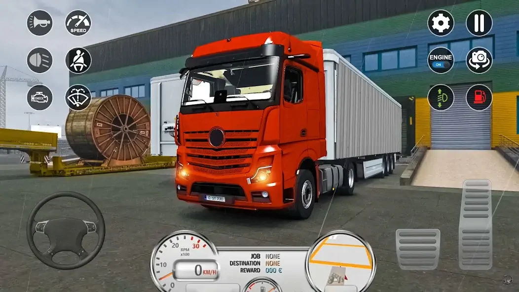 Download Euro Cargo Truck Simulator Pro [MOD, Unlimited coins] + Hack [MOD, Menu] for Android
