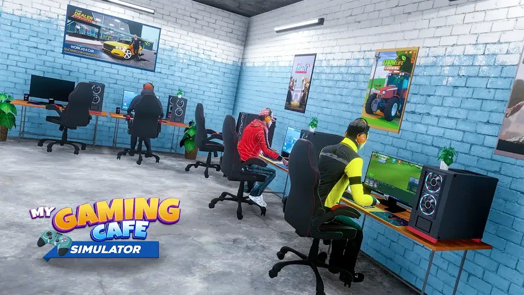 Download My Gaming Cafe Simulator [MOD, Unlimited money] + Hack [MOD, Menu] for Android