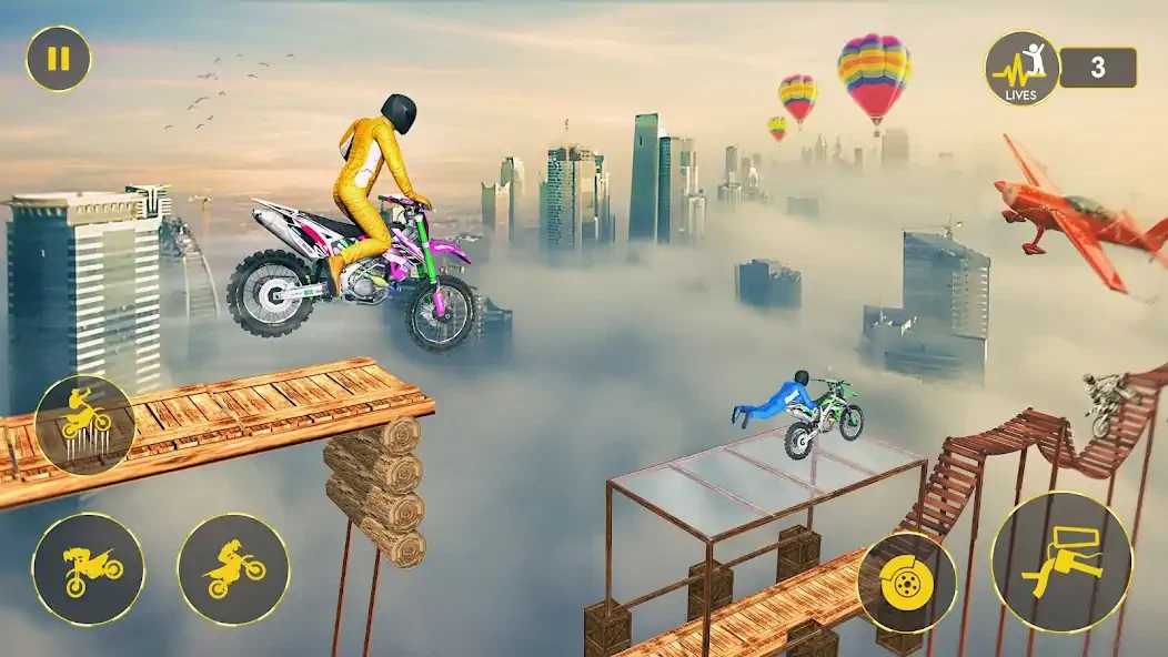 Download Bike Stunt Game: Motorcycle 3D [MOD, Unlimited money/coins] + Hack [MOD, Menu] for Android