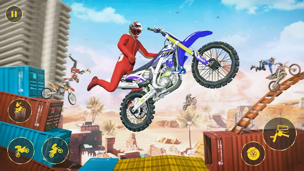 Download Bike Stunt Game: Motorcycle 3D [MOD, Unlimited money/coins] + Hack [MOD, Menu] for Android