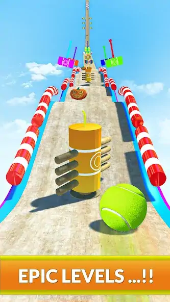 Download 3D Sky Rolling Going Ball Game [MOD, Unlimited money/gems] + Hack [MOD, Menu] for Android