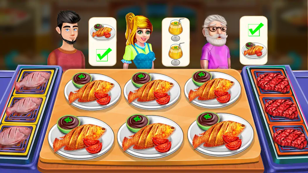 Download Cooking Chefs:Restaurant Games [MOD, Unlimited money] + Hack [MOD, Menu] for Android