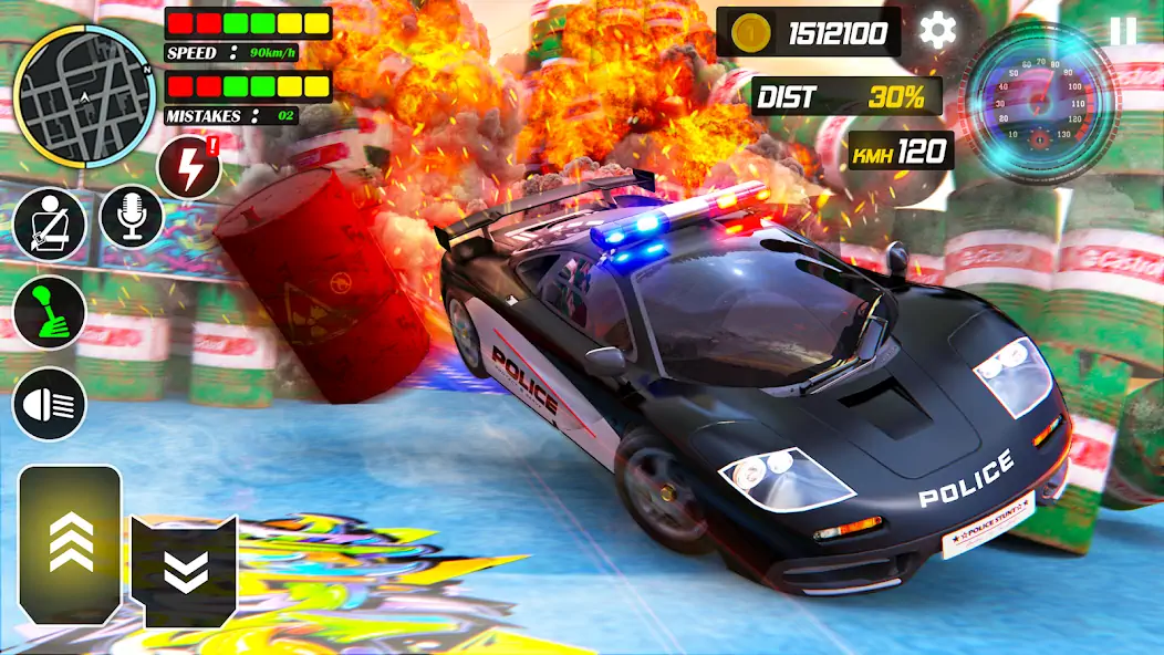 Download Police Car Stunts Racing Games [MOD, Unlimited money/gems] + Hack [MOD, Menu] for Android