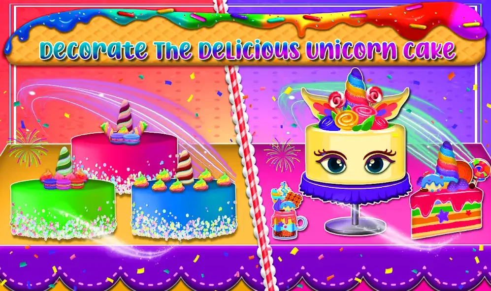 Download My Unicorn Cake Maker Bakery [MOD, Unlimited coins] + Hack [MOD, Menu] for Android