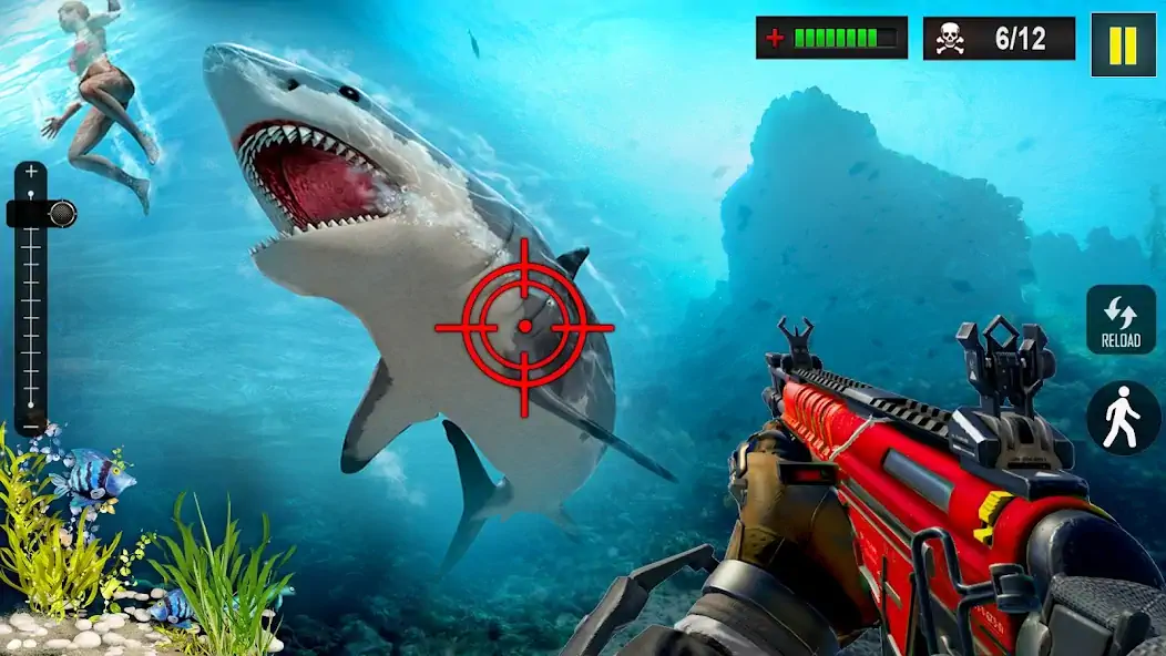 Download Shark Attack FPS Sniper Game [MOD, Unlimited money] + Hack [MOD, Menu] for Android