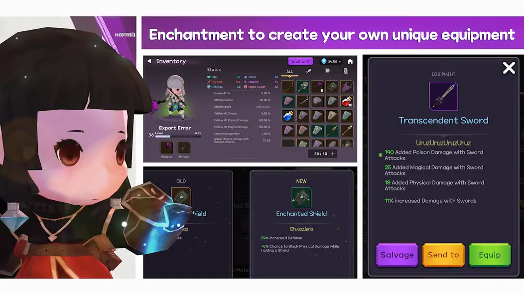 Download Rune Enchanter [MOD, Unlimited money/gems] + Hack [MOD, Menu] for Android