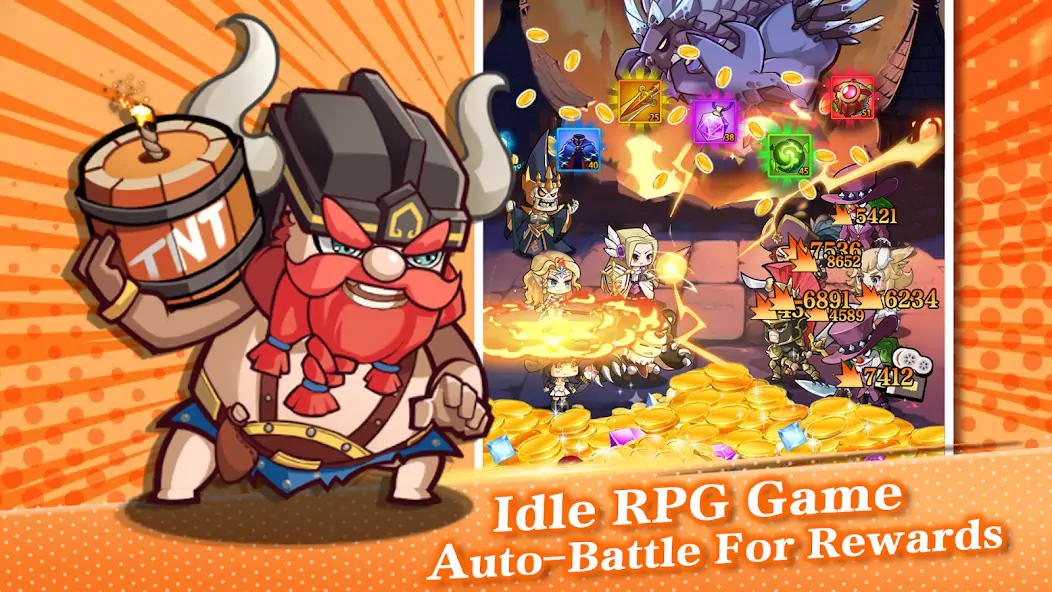 Download Mythic Summon: Idle RPG [MOD, Unlimited money/coins] + Hack [MOD, Menu] for Android