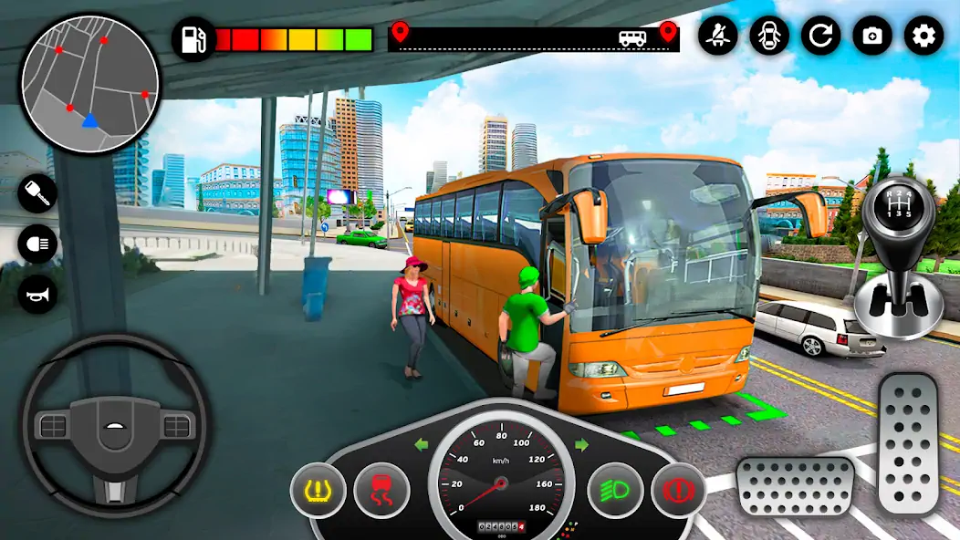 Download Bus Game: Driving Simulator 3D [MOD, Unlimited money/gems] + Hack [MOD, Menu] for Android