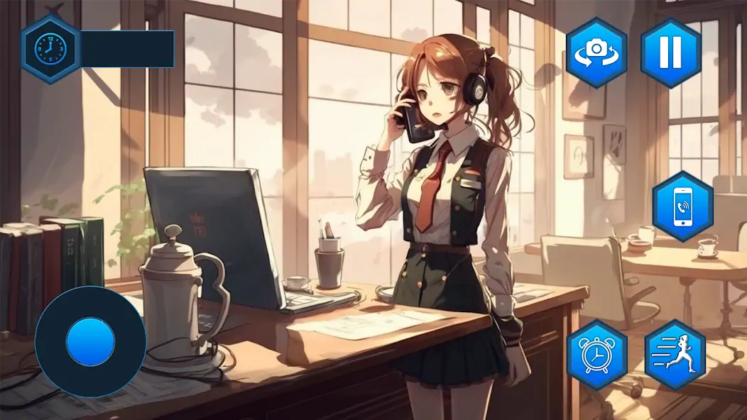 Download Anime Games: Office Girl Sim [MOD, Unlimited money/coins] + Hack [MOD, Menu] for Android