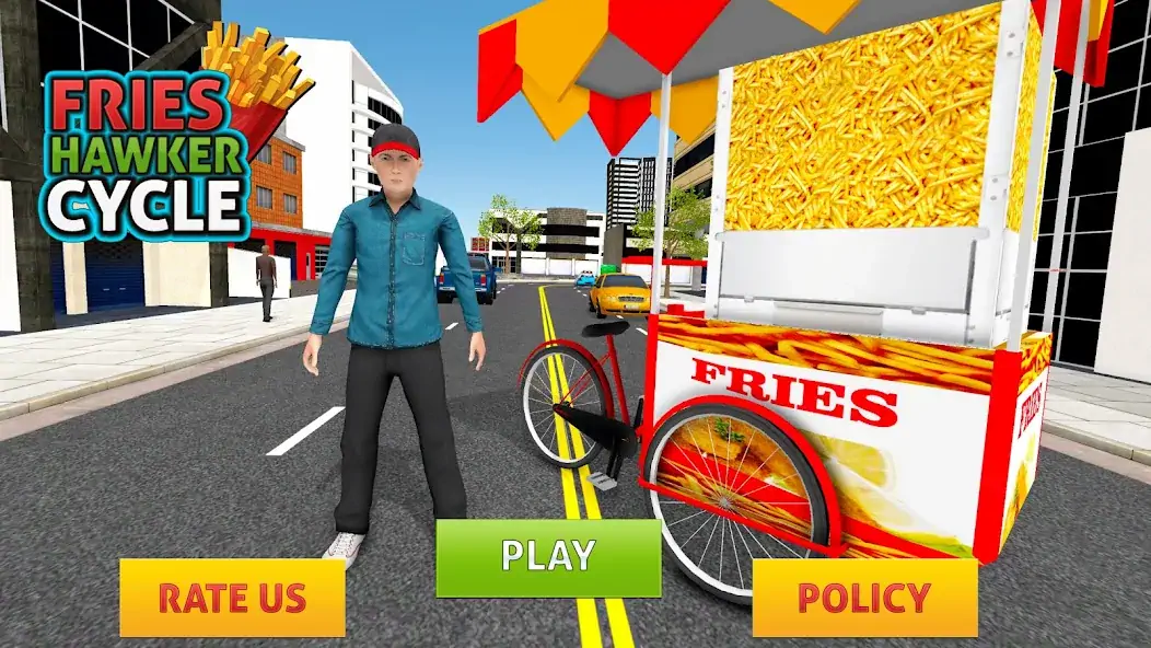 Download Crispy Fries Hawkers Cycle [MOD, Unlimited money/gems] + Hack [MOD, Menu] for Android