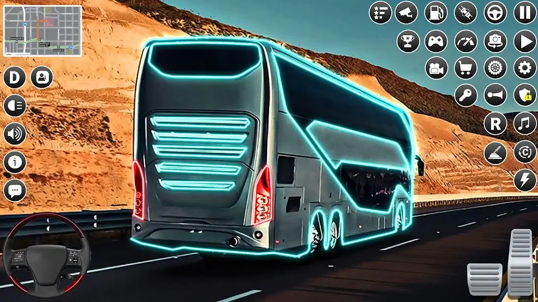 Download Offroad Passenger Bus 3D Sim [MOD, Unlimited coins] + Hack [MOD, Menu] for Android