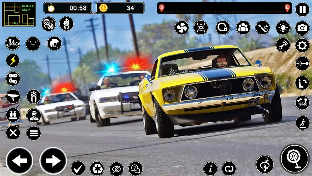 Download Police Car Chase Thief Games [MOD, Unlimited money/gems] + Hack [MOD, Menu] for Android