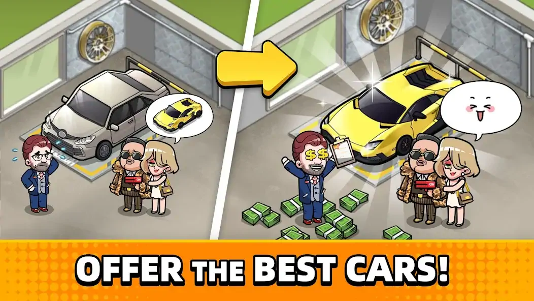 Download Used Car Tycoon Game [MOD, Unlimited money/gems] + Hack [MOD, Menu] for Android