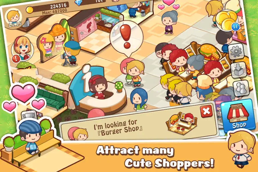 Download Happy Mall Story: Sim Game [MOD, Unlimited money/coins] + Hack [MOD, Menu] for Android
