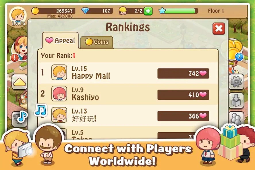Download Happy Mall Story: Sim Game [MOD, Unlimited money/coins] + Hack [MOD, Menu] for Android