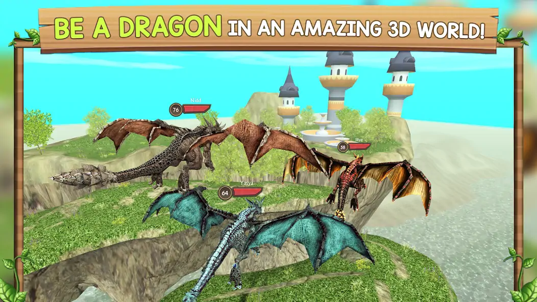 Download Dragon Sim Online: Be A Dragon [MOD, Unlimited coins] + Hack [MOD, Menu] for Android