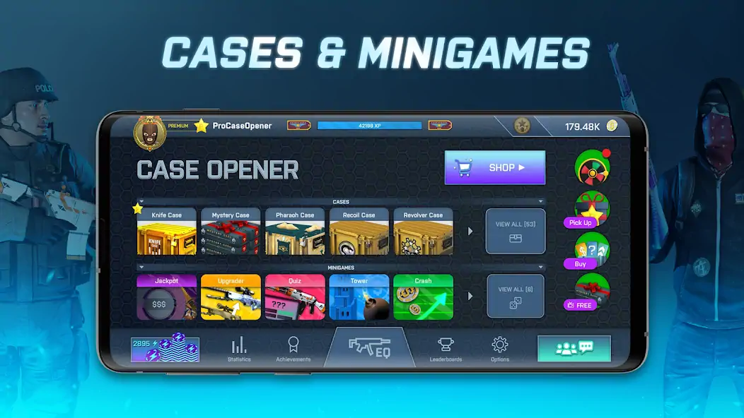 Download Case Opener - skins simulator [MOD, Unlimited money/gems] + Hack [MOD, Menu] for Android