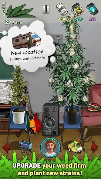 Download Weed Firm 2: Bud Farm Tycoon [MOD, Unlimited money/coins] + Hack [MOD, Menu] for Android