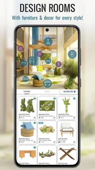 Download Design Home: Lifestyle Game [MOD, Unlimited money/gems] + Hack [MOD, Menu] for Android