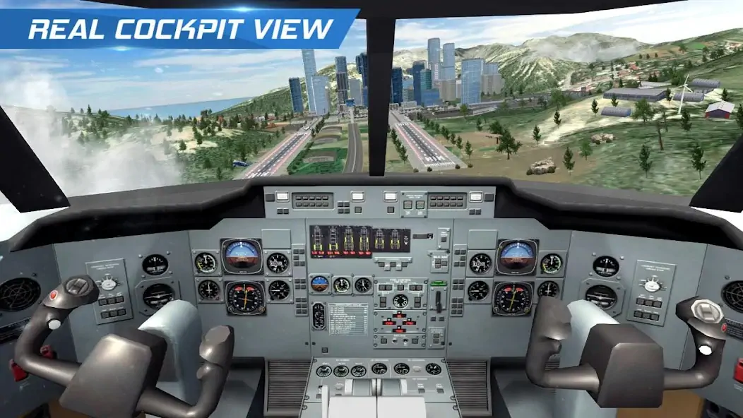 Download Airplane Flight Pilot [MOD, Unlimited coins] + Hack [MOD, Menu] for Android