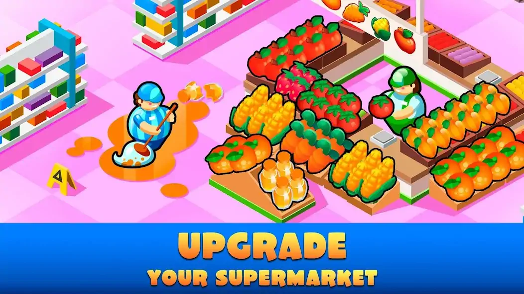 Download Idle Supermarket Tycoon－Shop [MOD, Unlimited money/coins] + Hack [MOD, Menu] for Android