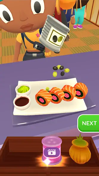Download Sushi Roll 3D - Cooking ASMR [MOD, Unlimited coins] + Hack [MOD, Menu] for Android