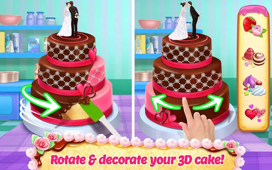 Download Real Cake Maker 3D Bakery [MOD, Unlimited money] + Hack [MOD, Menu] for Android