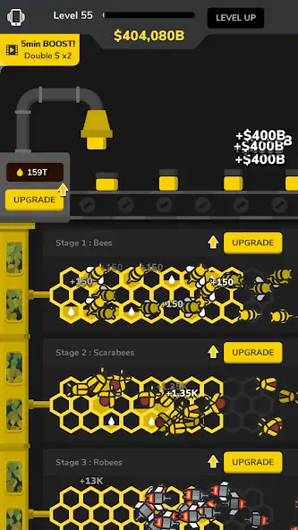 Download Idle Bee Factory Tycoon [MOD, Unlimited coins] + Hack [MOD, Menu] for Android