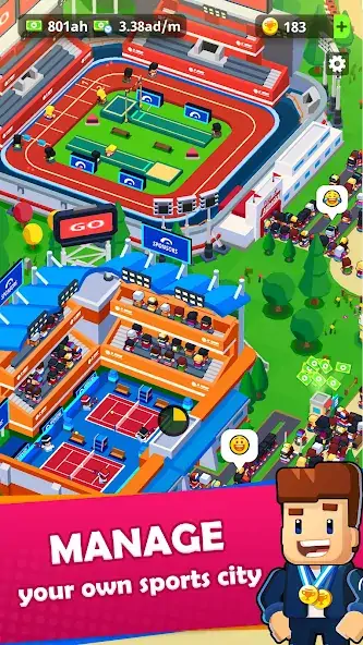 Download Sports City Tycoon: Idle Game [MOD, Unlimited money/coins] + Hack [MOD, Menu] for Android