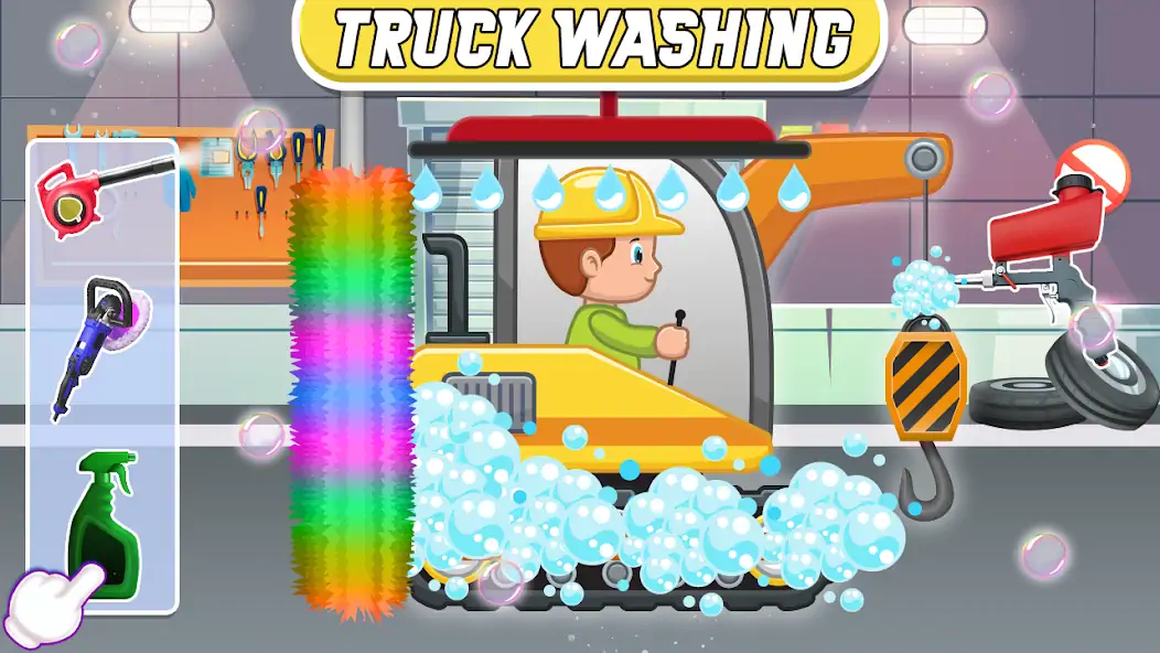Download Kids Construction Truck Repair [MOD, Unlimited money] + Hack [MOD, Menu] for Android