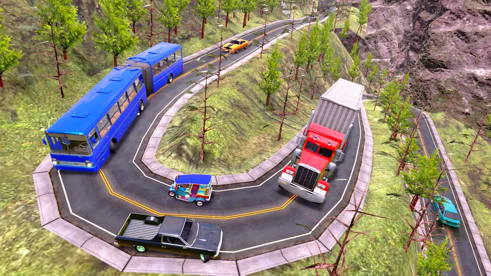 Download Risky Road: Hilly Bus Driver [MOD, Unlimited money/coins] + Hack [MOD, Menu] for Android