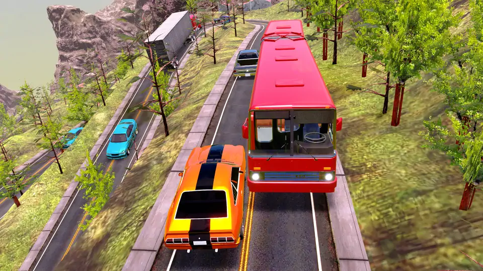 Download Risky Road: Hilly Bus Driver [MOD, Unlimited money/coins] + Hack [MOD, Menu] for Android