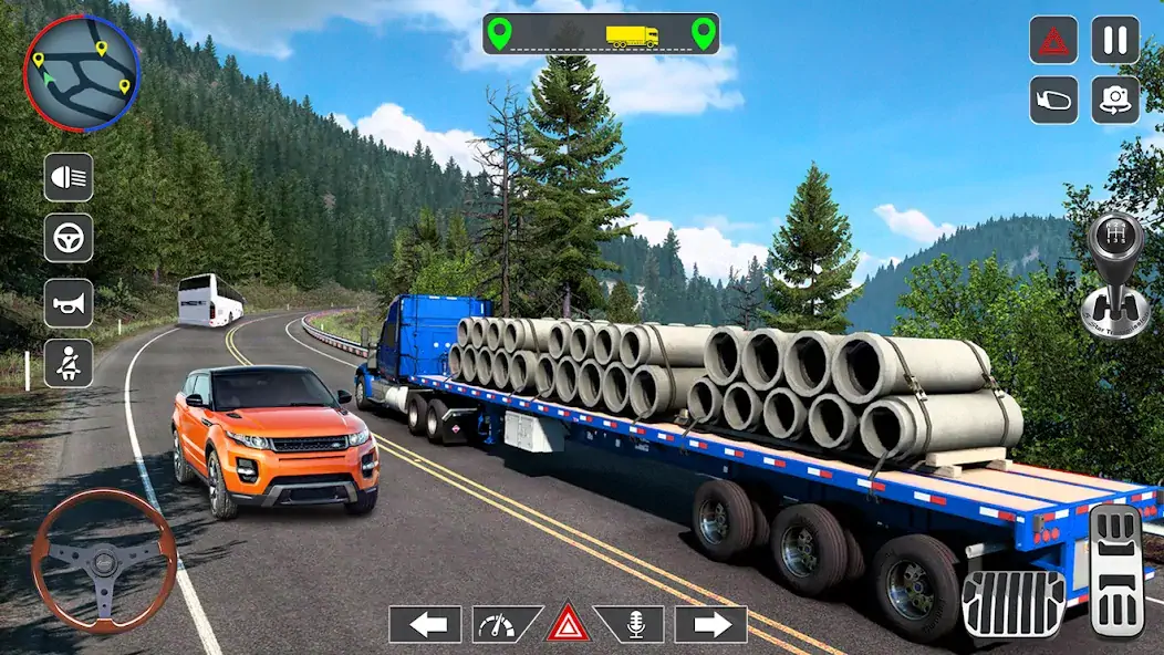 Download Cargo Truck Driving Sim Games [MOD, Unlimited coins] + Hack [MOD, Menu] for Android