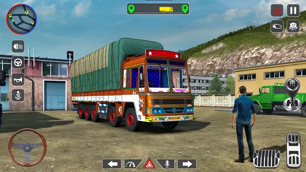 Download Cargo Truck Driving Sim Games [MOD, Unlimited coins] + Hack [MOD, Menu] for Android