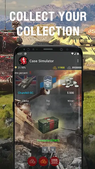 Download Case Simulator for WOT Blitz [MOD, Unlimited money/coins] + Hack [MOD, Menu] for Android