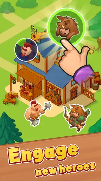 Download Hero Village: Idle Tycoon rpg [MOD, Unlimited money/coins] + Hack [MOD, Menu] for Android