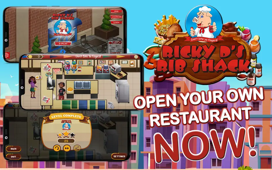 Download Rib Shack Game [MOD, Unlimited coins] + Hack [MOD, Menu] for Android