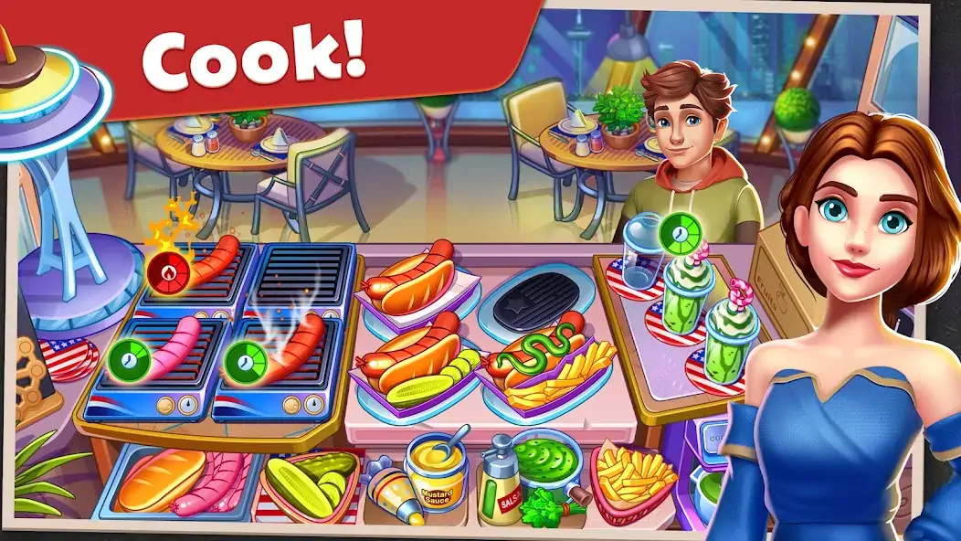 Download American Cooking Star Games [MOD, Unlimited money/gems] + Hack [MOD, Menu] for Android