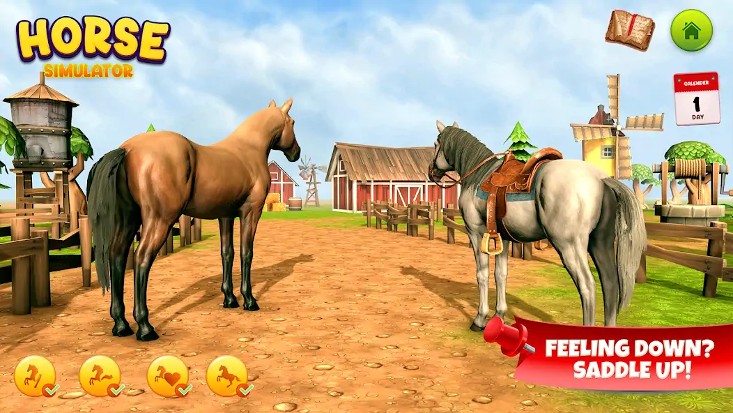 Download Horse Simulator Family Game 3D [MOD, Unlimited coins] + Hack [MOD, Menu] for Android