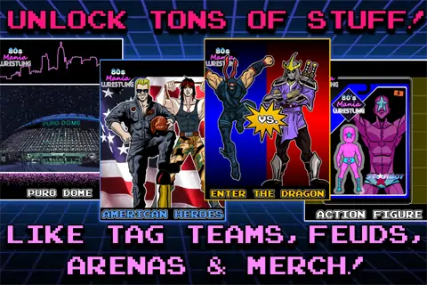 Download 80s Mania Wrestling Returns [MOD, Unlimited money/coins] + Hack [MOD, Menu] for Android