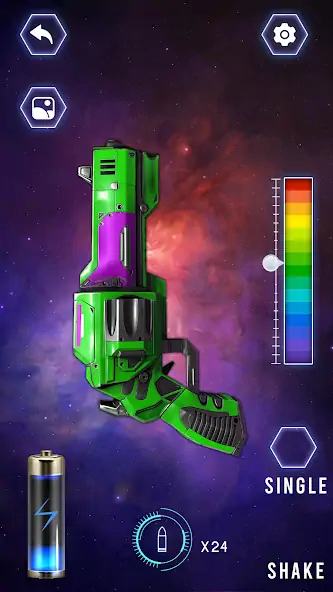 Download Lightsaber: 3D Gun Simulator [MOD, Unlimited coins] + Hack [MOD, Menu] for Android