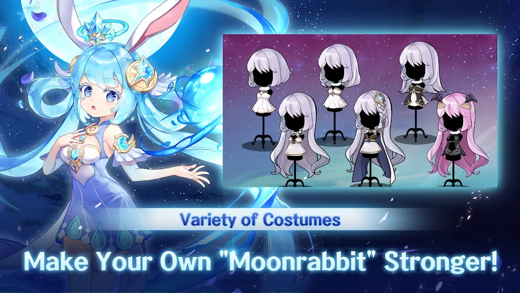 Download Idle Moon Rabbit: AFK RPG [MOD, Unlimited money/coins] + Hack [MOD, Menu] for Android