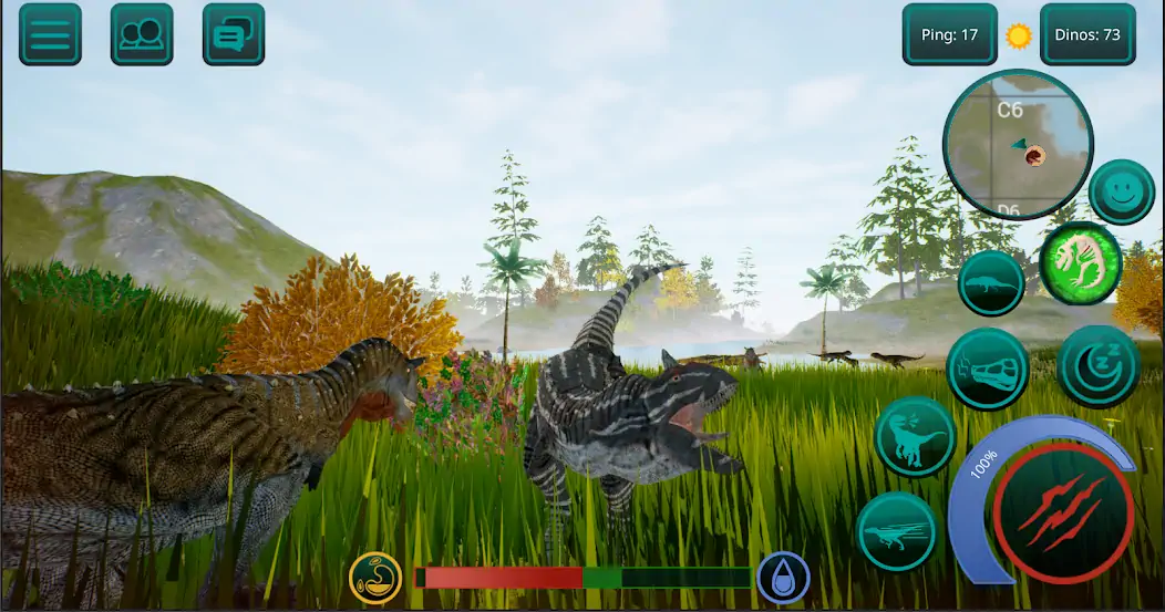 Download Dinosaurs Online Survival Game [MOD, Unlimited money] + Hack [MOD, Menu] for Android