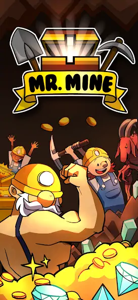 Download Mr. Mine: Idle Dig Incremental [MOD, Unlimited money/gems] + Hack [MOD, Menu] for Android