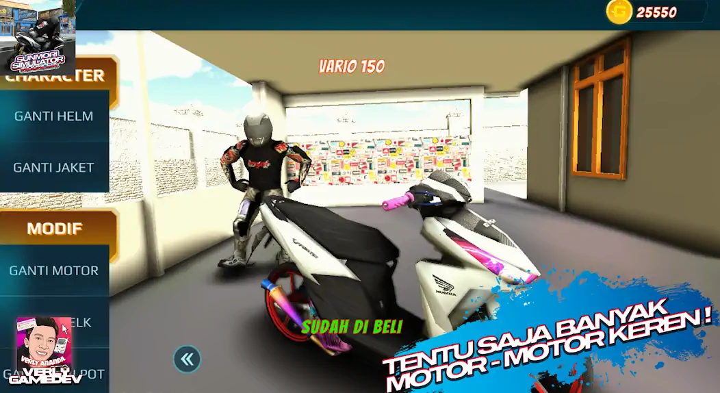 Download Sunmori Simulator Indonesia 3D [MOD, Unlimited coins] + Hack [MOD, Menu] for Android