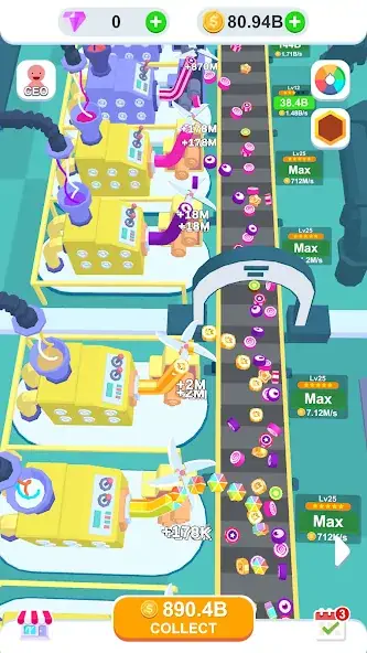 Download Idle Candy Factory [MOD, Unlimited money/coins] + Hack [MOD, Menu] for Android